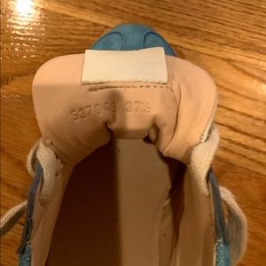 Gucci suede sneaker with web